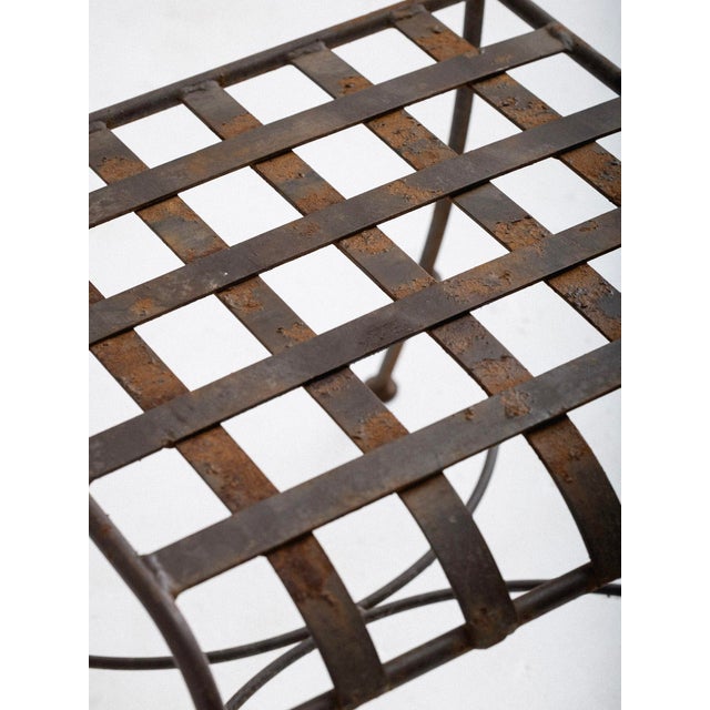 Metal Florentine Style Wrought Iron Garden Chairs - A Set of 5 For Sale - Image 7 of 9
