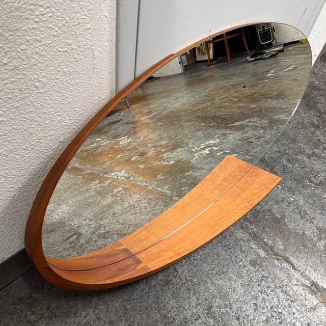 Porada Eliso Oval Wall Mirror For Sale - Image 4 of 12
