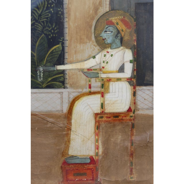 English 18th C. Indian Gouache Painting For Sale - Image 3 of 12