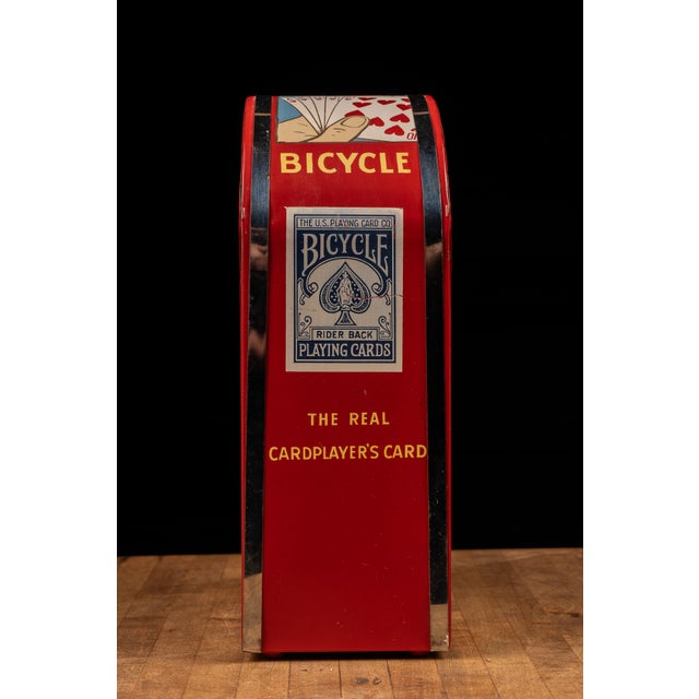 c. 1920s/1930s; by Brunhoff Mfg. Co. for United States Playing Card Co. - Erlanger, KY Tin lithographed and painted point-...