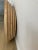 Vintage White Oak Circular Wall Mirror For Sale - Image 4 of 10