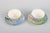 Gien "Savane", pair of coffee cups with matching saucers. Pair of faience coffee cups with matching saucers in the Savane...