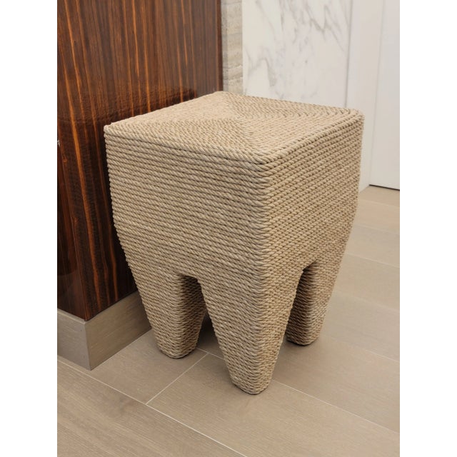 Christian Astuguevieille Christian Astuguevieille Louxac Stool For Sale - Image 4 of 9