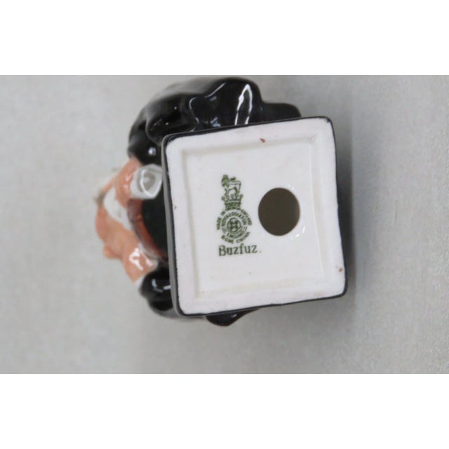 Ceramic Royal Doulton England Charles Dickens Collection Buzfuz Mini Figurine For Sale - Image 7 of 8