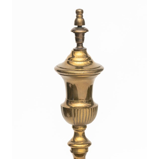 French French Empire Style Brass Andirons, Pair For Sale - Image 3 of 8