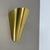 Gio Ponti Brass Hole Pattern Theatre Wall Light in the style of Stilnovo, Italy, 1950s For Sale - Image 4 of 17