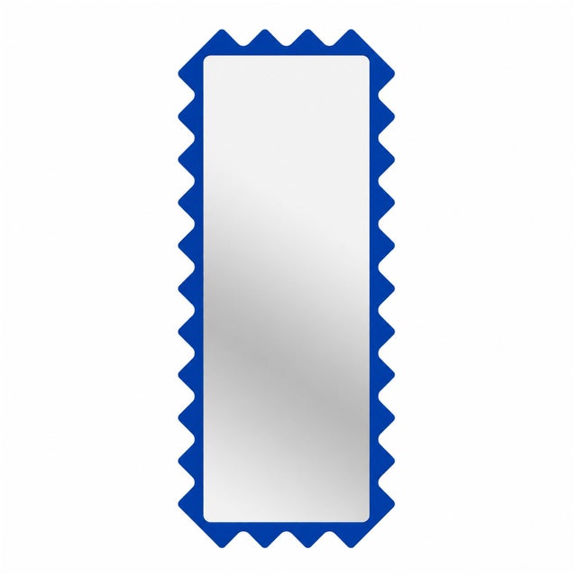 Light Blue Large Designer Entryway & Dressing Oberig 114 Mirror For Sale - Image 14 of 17