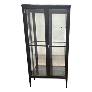 Art Nouveau Black Display Cabinet, Vienna, 1910 For Sale