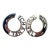 Chanel Fine Jewelry 925 Silver Letter C Clip on Earrings, A Pair For Sale