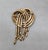 Vintage 1960s Signed Monet Goldtone Fringe Brooch For Sale In Philadelphia - Image 6 of 7