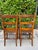 Wood Vintage Ladder Back Side Chairs With Basketweave Rattan Seats, a Pair For Sale - Image 7 of 12