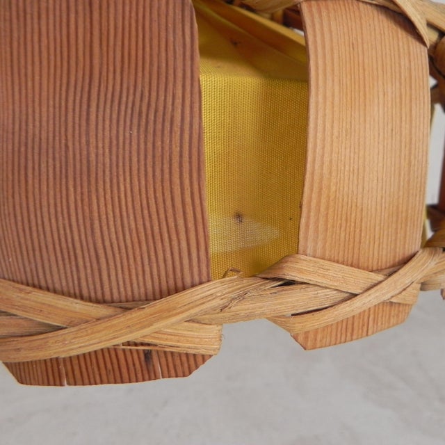 Vintage Hanging Lamp with Rattan Shade, 1970s For Sale - Image 3 of 16