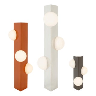 Medium Orange Glaze Sfera Floor Lamp by Pulpo For Sale