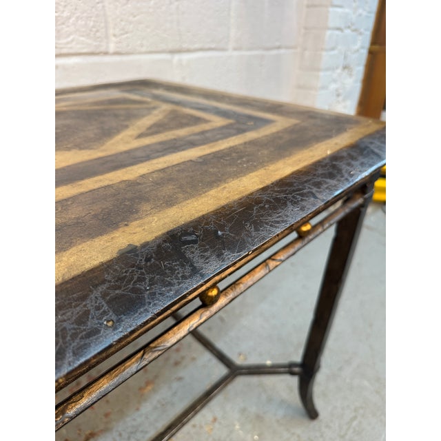 Brass Vintage Maitland-Smith Metal Geometric End Tables, Pair For Sale - Image 8 of 17