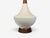 1950s American Modern, Large Table Lamps, Porcelain, Walnut, Brass For Sale - Image 9 of 12