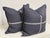Modern Thom Filicia for Eastern Accents Strauss Denim Decorative Pillows, Pair For Sale - Image 3 of 12