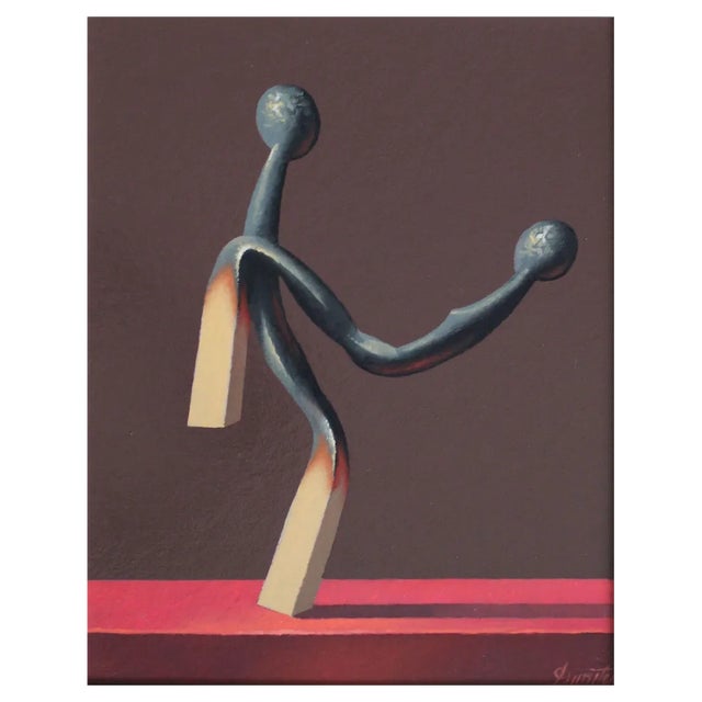 Juris Dimiters, On the Red Carpet, 2022, Oil on Canvas and Cardboard For Sale