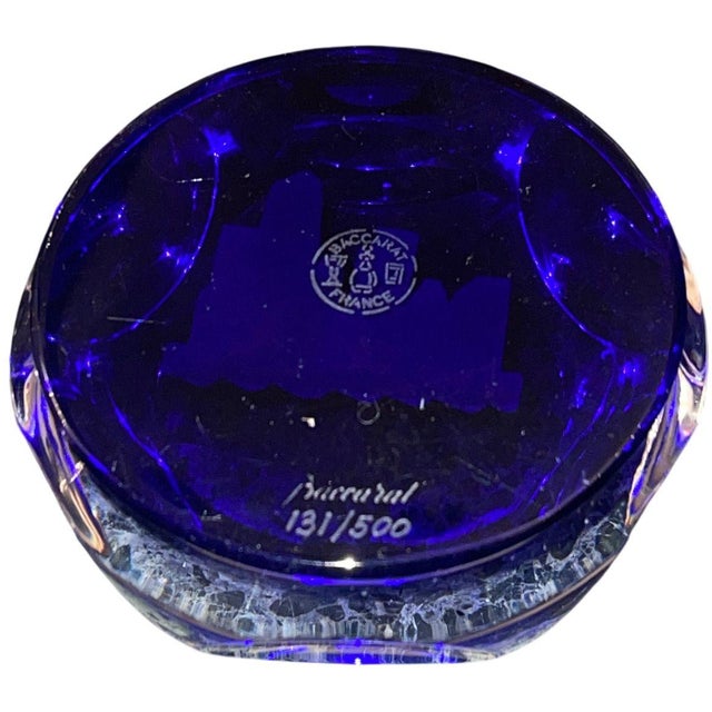 Late 20th Century Seven Baccarat Pieces Including Crystal Paperweights and Sirius Crystal Sphere For Sale - Image 9 of 10