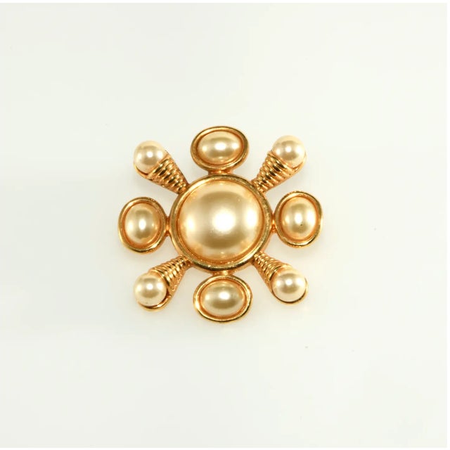 Kenneth Jay Lane long necklace with Maltese cross pendant that is removable so it can be worn as a brooch. It is...