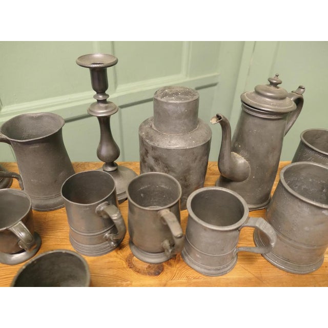 Pewter Pub Decor, 18th and 19th Century, Set of 30 For Sale - Image 6 of 9