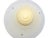 Art Deco Vintage Three Chain Bowl Light 1930s Light Yellow Bedroom or Hallway Ceiling Light Restored With New Paint and Wiring For Sale - Image 3 of 6