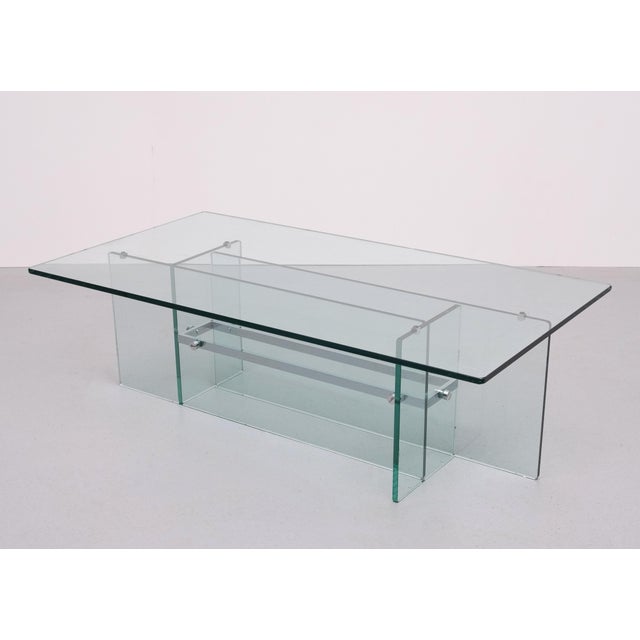 Glass Coffee Table from FontanaArte, Italy, 1970s For Sale - Image 10 of 10