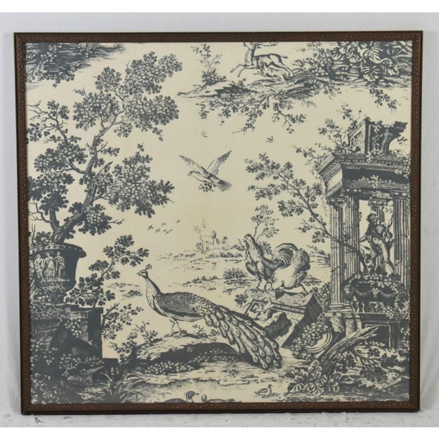 Schumacher Colonial Williamsburg Jones Toile Framed Fabric For Sale - Image 9 of 9