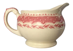 Vintage Pink & Cream Pitcher/Creamer