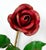 A beautiful Mid-Century Italian tole hand painted red rose with green leaves hook. This lovely flower hanger would be...