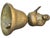 Brass Early 20th Century Hand-Engraved Brass-Figurine Bell Accent For Sale - Image 8 of 9