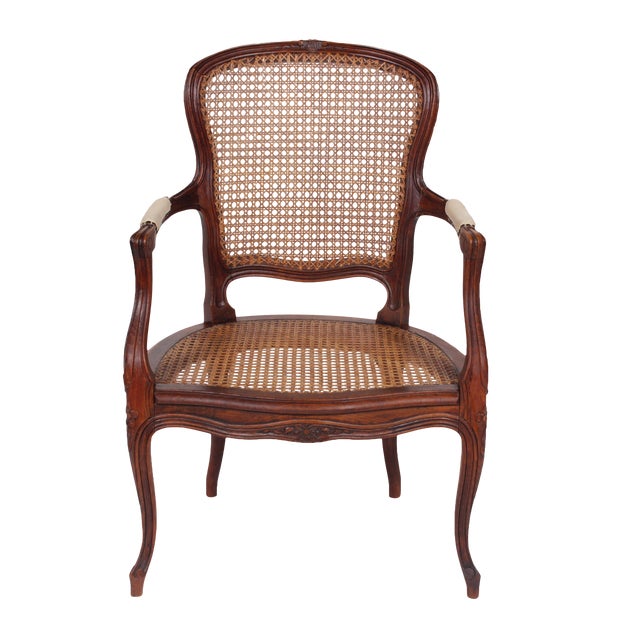 Antique Louis XVStyle Cane Armchair Chairish