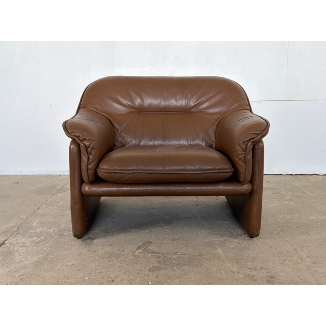 DS-16 Lounge Chair in Brown Leather from de Sede, Switzerland, 1970s For Sale - Image 9 of 9