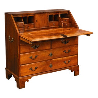 Biedermeier Slant-folding Secretary Desk For Sale
