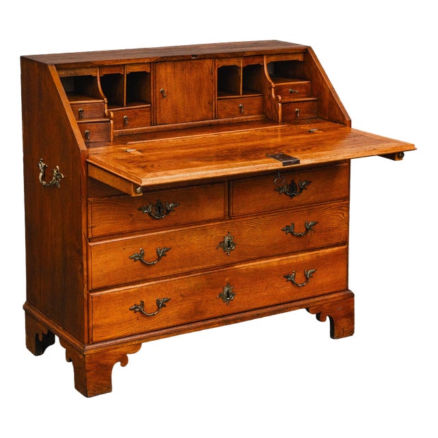 Biedermeier Slant-folding Secretary Desk For Sale