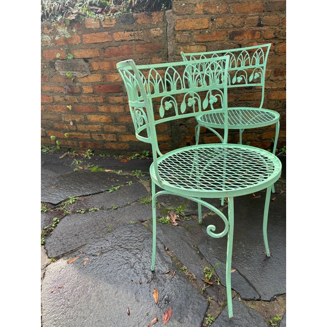 Metal Salterini Pool Side Chairs, Set of 4 For Sale - Image 7 of 12