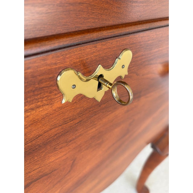 Henkel Harris Cherry Georgian Style 2 Drawer Huntboard For Sale - Image 11 of 14