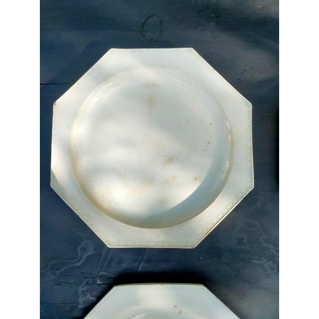19th Century Creil Plates in White Earthenware, Set of 8 For Sale - Image 4 of 13