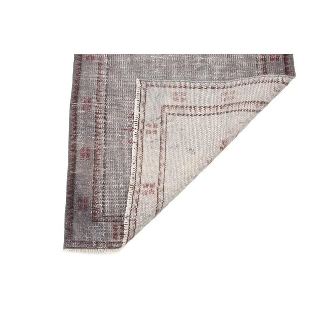 Mid 20th Century Mid 20th Century Vintage Gray Turkish Runner For Sale - Image 5 of 7