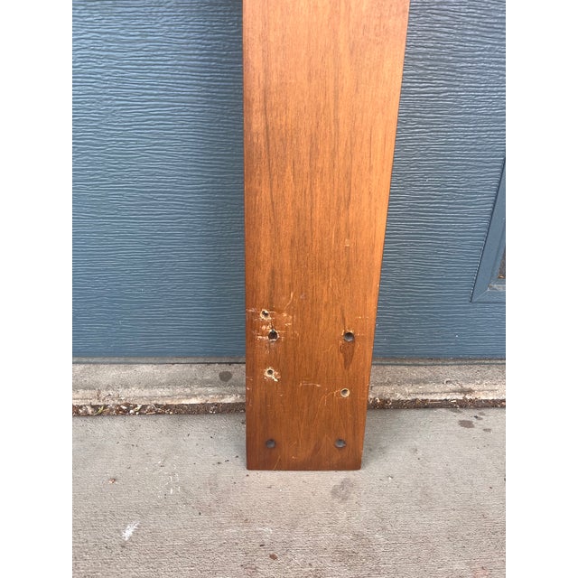 Wood 1970s Tobago Brutalist Walnut Headboard For Sale - Image 7 of 8