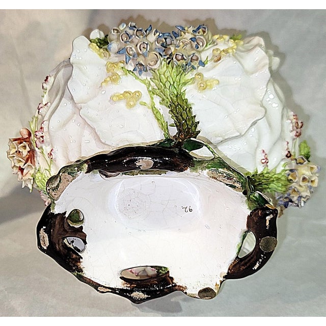 Vintage Moore Pottery Ceramic Cabbage Bowl For Sale - Image 12 of 12