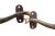 Metal Green Brass Fish Handles - a Pair For Sale - Image 7 of 8