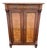 19th Century Walnut Burlwood Wardrobe Dresser For Sale