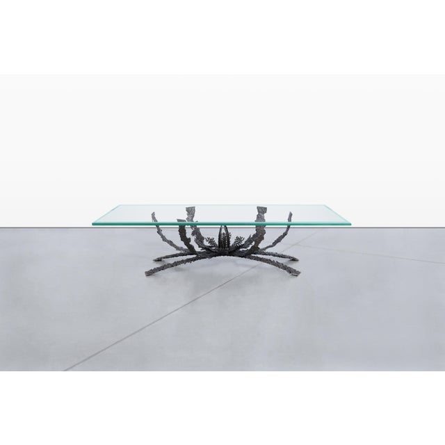 Mid-Century Modern Mid-Century Modern Brutalist Bronze Coffee Table by Daniel Gluck For Sale - Image 3 of 14