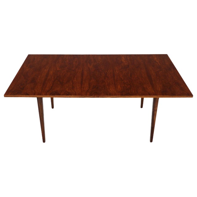 Rosewood Rectangular Dining Table by George Nelson for Herman Miller 2 Leaves For Sale