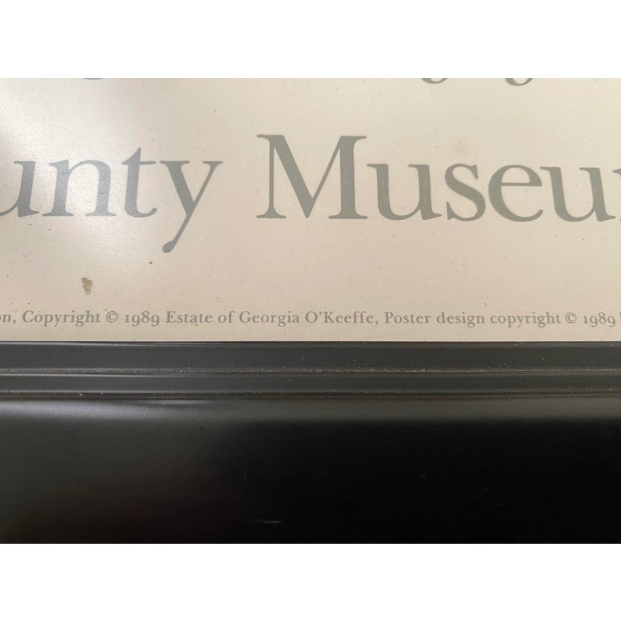 1980s Vintage Georgia O'Keeffe Poster Los Angeles County Museum of