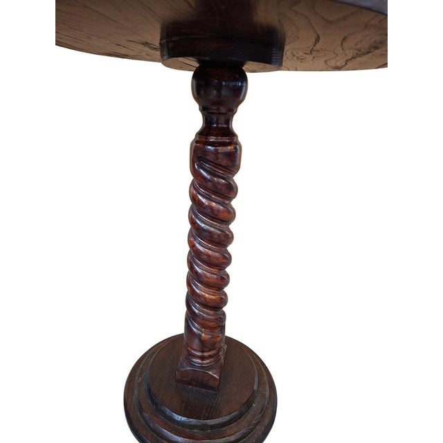 Vintage Refectory Table in Carved Ash, 1990 For Sale - Image 4 of 9