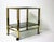 Mid-Century Modern Vintage Brass & Chrome Two Tier Bar Trolley, 1970s For Sale - Image 3 of 9