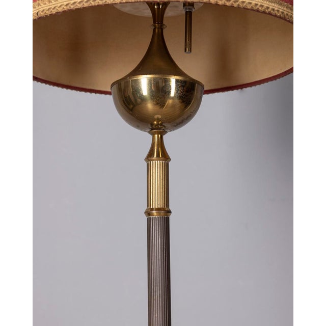 1950s Vintage Italian Floor Lamp in Marble and Brass, 1950s For Sale - Image 5 of 10