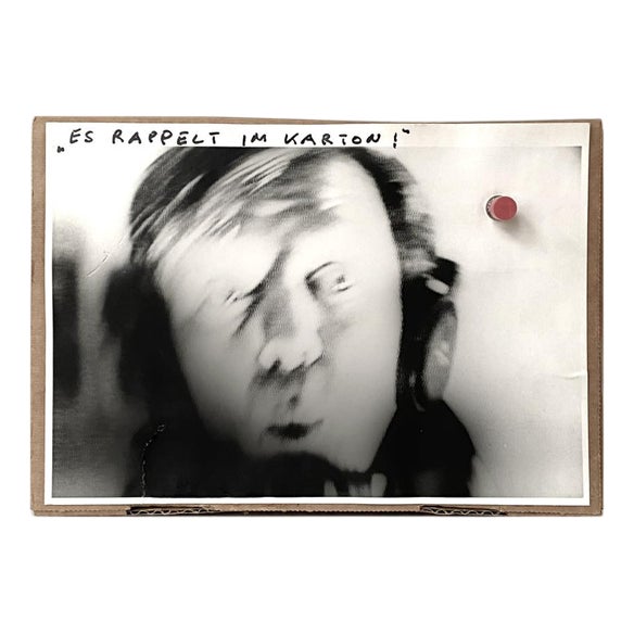 Klaus Vom Bruch, Collage Es Rappelt Im Karton, 1952, Mixed Media, Cardboard For Sale