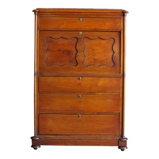 Antique Biedermeier Style Secretary Desk ~ Chest of Drawers For Sale